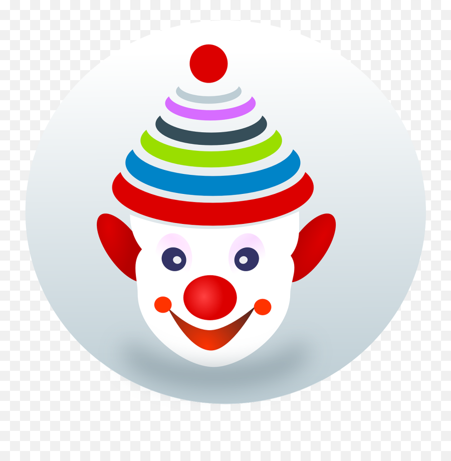 Clown Comedy Face - Free Vector Graphic On Pixabay Joker Cartoon Images Face Png,Clown Nose Png