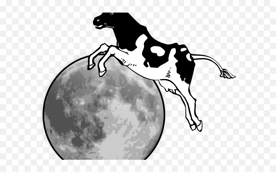 Harvest Moon Clipart Realistic - Cow Jumping Over The Moon Clipart Png,Grunge Png