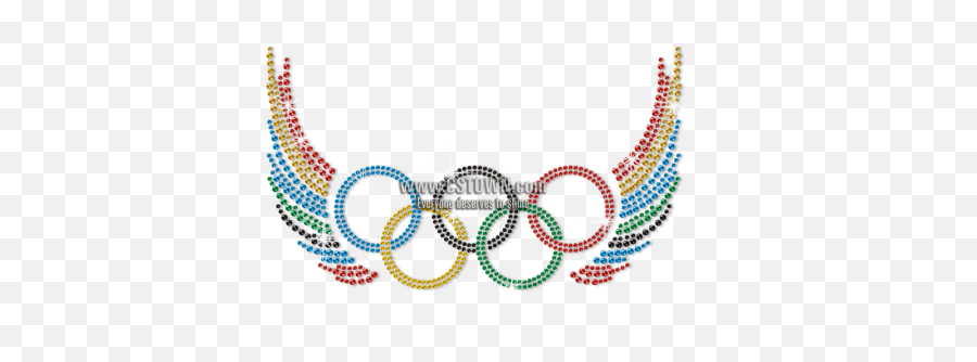 Olympic Rings Spreading Colorful Wings Iron - Circle Png,Olympic Rings Transparent