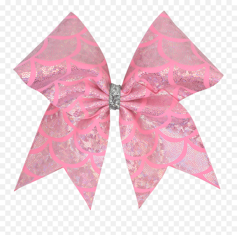 Pink Mermaid Scales I Love Cheer Hair Bow - Craft Png,Mermaid Scales Png