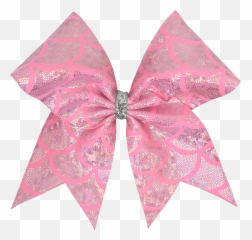 Pink Mermaid Scales I Love Cheer Hair Bow - Craft Png,Mermaid Scales Png