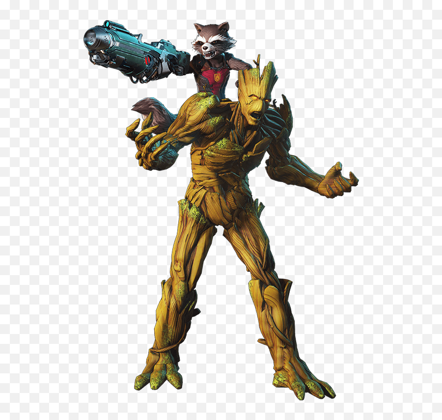 Rocket U0026 Groot U2013 Marvel Ultimate Alliance 3 The Black Order - Marvel Ultimate Alliance 3 Groot Png,Groot Png