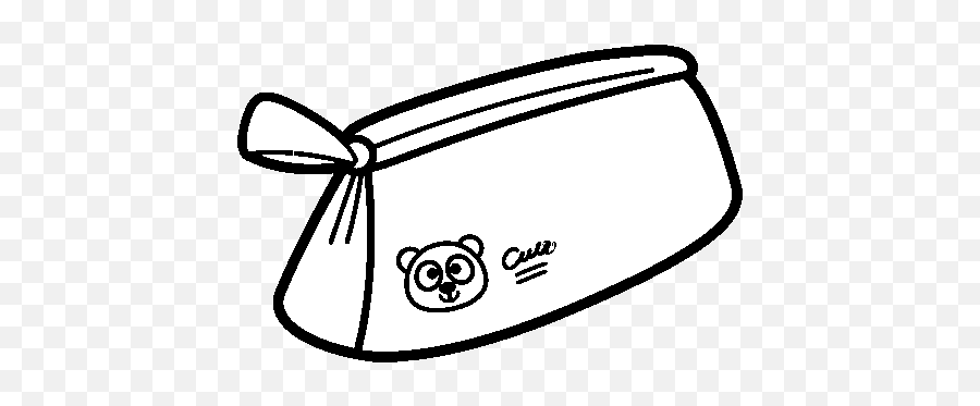 Pencil Case Png Black And White Transparent - Pencil Case Drawing,Transparent Pencil
