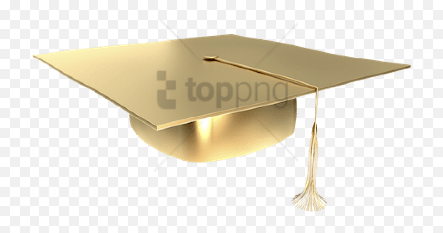 Gold Graduation Cap Png Image - Coffee Table,Graduation Cap Transparent