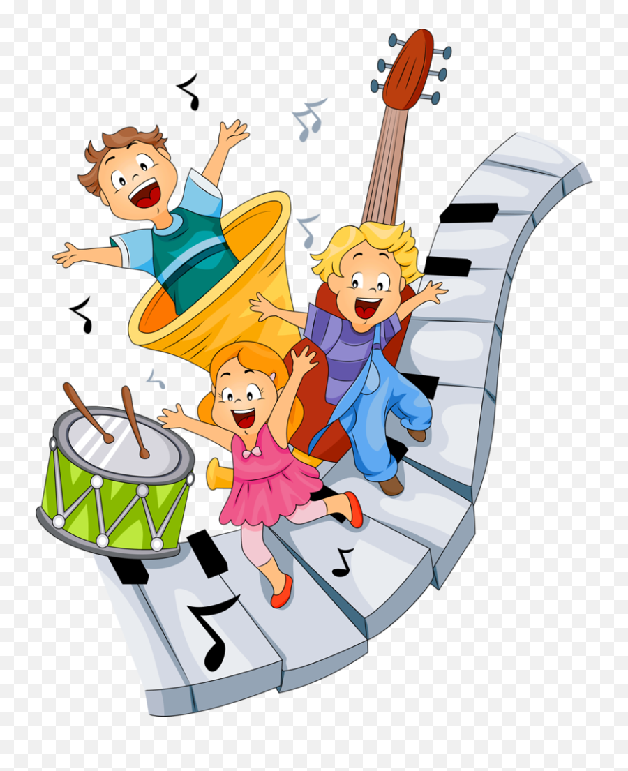 Music Classroom Children Cartoon - Kid Music Clipart Png,Cartoon Kid Png