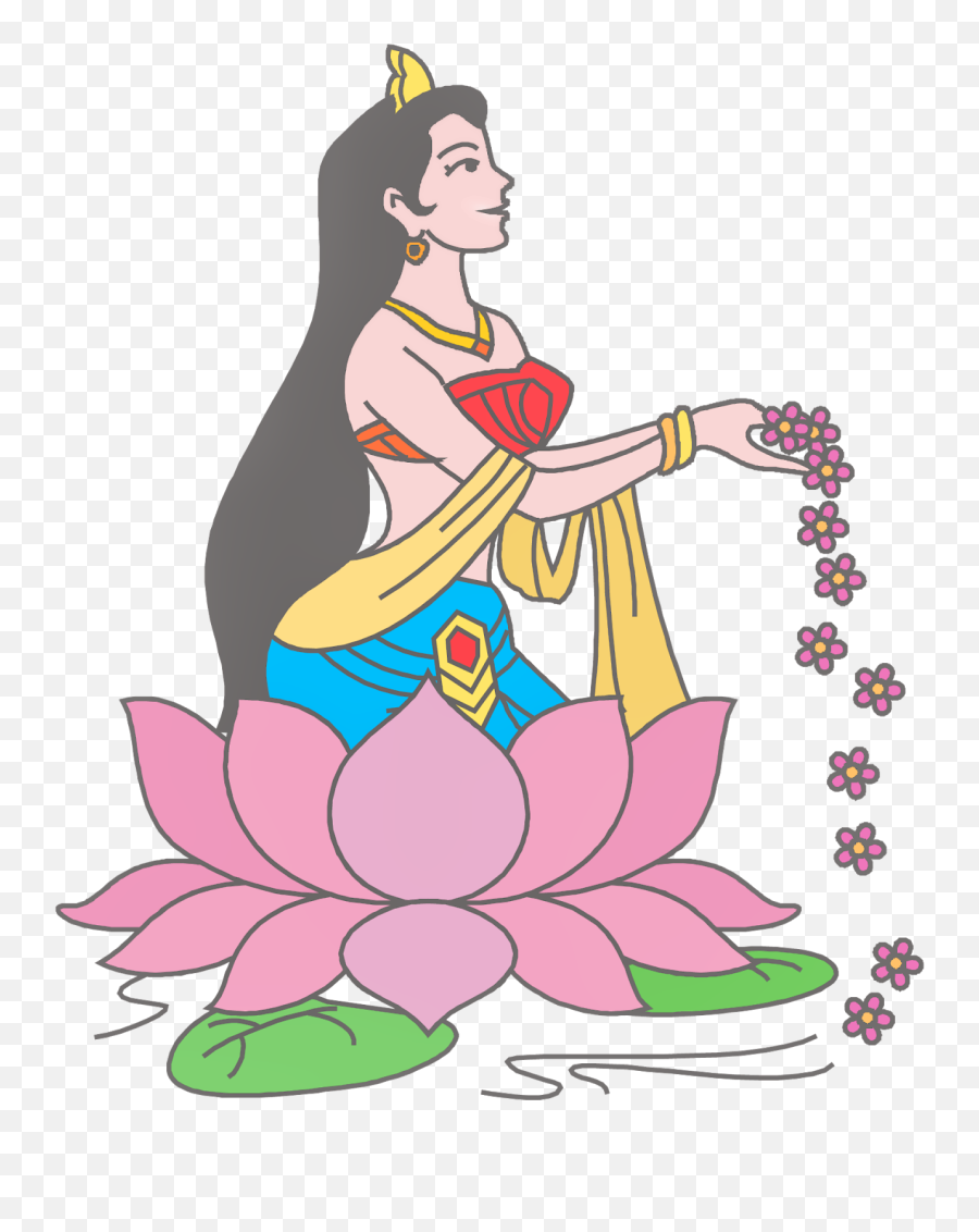 Namaskar Welcome Clipart Png - Welcome Girl With Flower,Welcome To Png