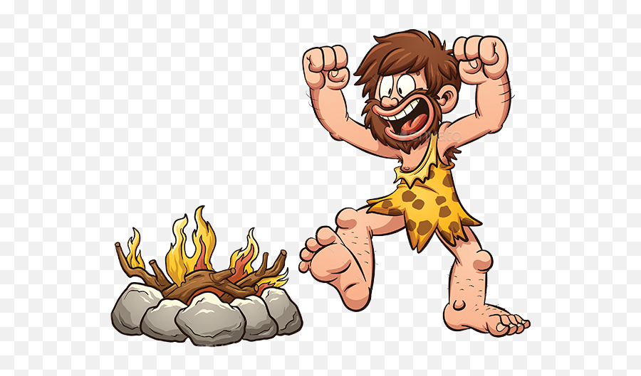Fire - Discovery Of Fire Cartoon Png,Fire Sparks Png