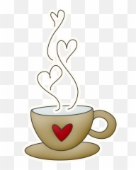 Library Of Coffee Mug With Heart Svg Png - Xicara Desenho Png