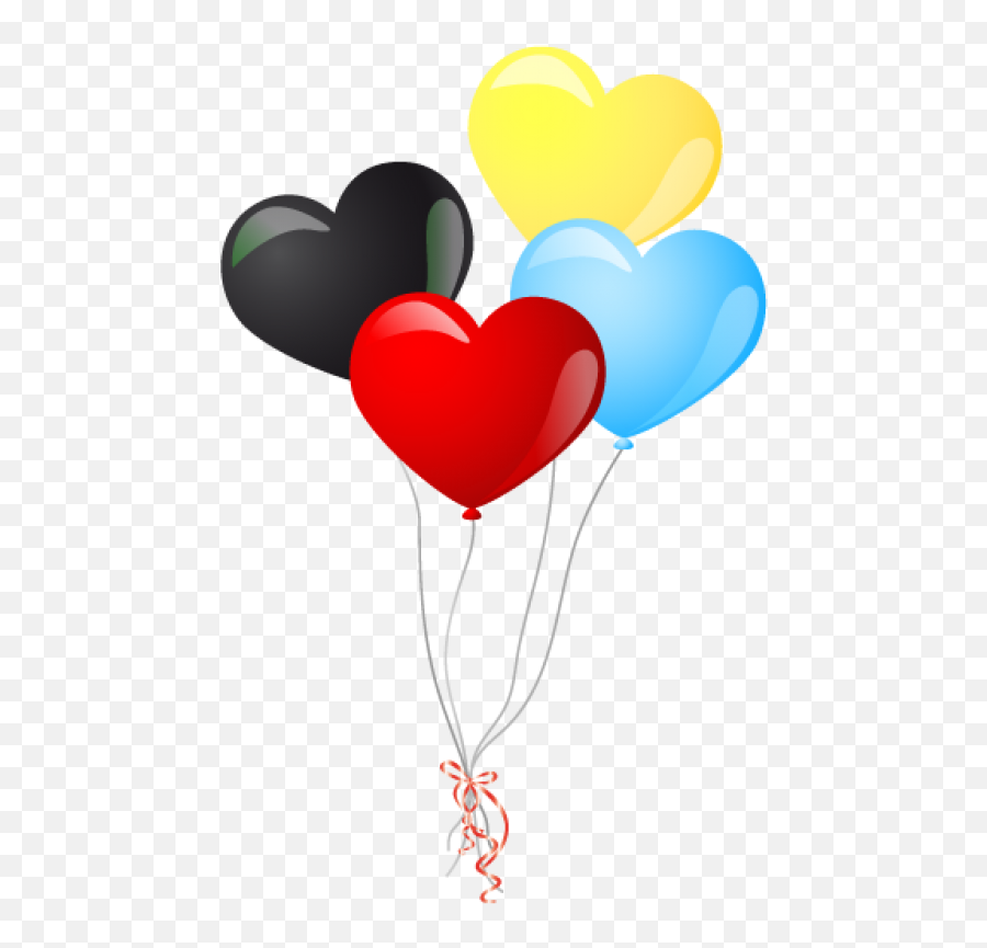 Colorful Heart Balloons Png Image - Purepng Free Colorful Heart Balloon Png,Up Balloons Png
