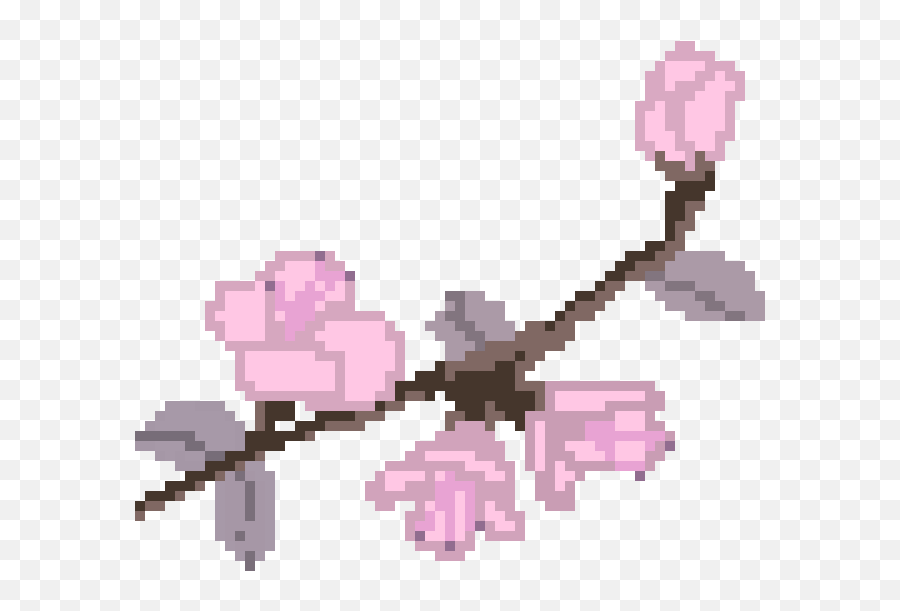 Sakura Tree Pixel Art Maker - Pixel Art Transparent Background Png,Sakura Petals Png