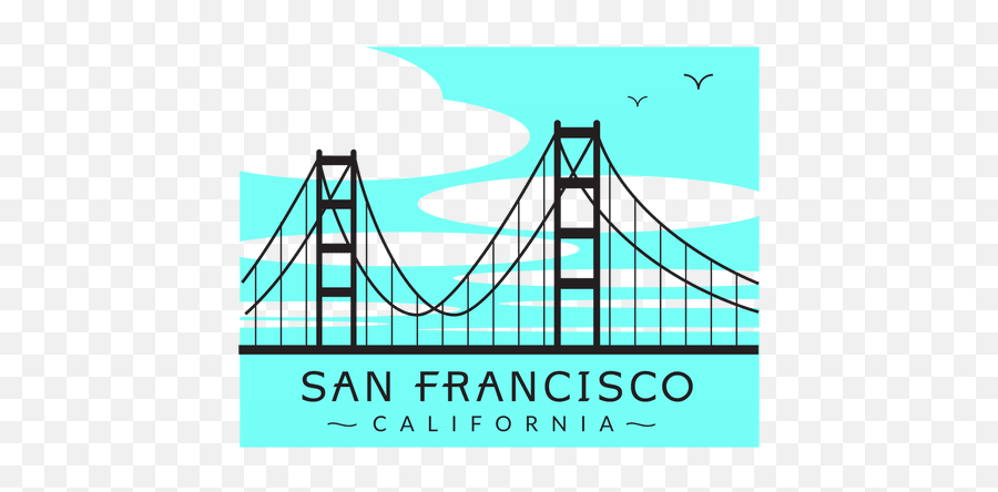 Golden Gate Bridge Logo 02 - Transparent Png U0026 Svg Vector File San Francisco Bridge Logo,Logo Design Png