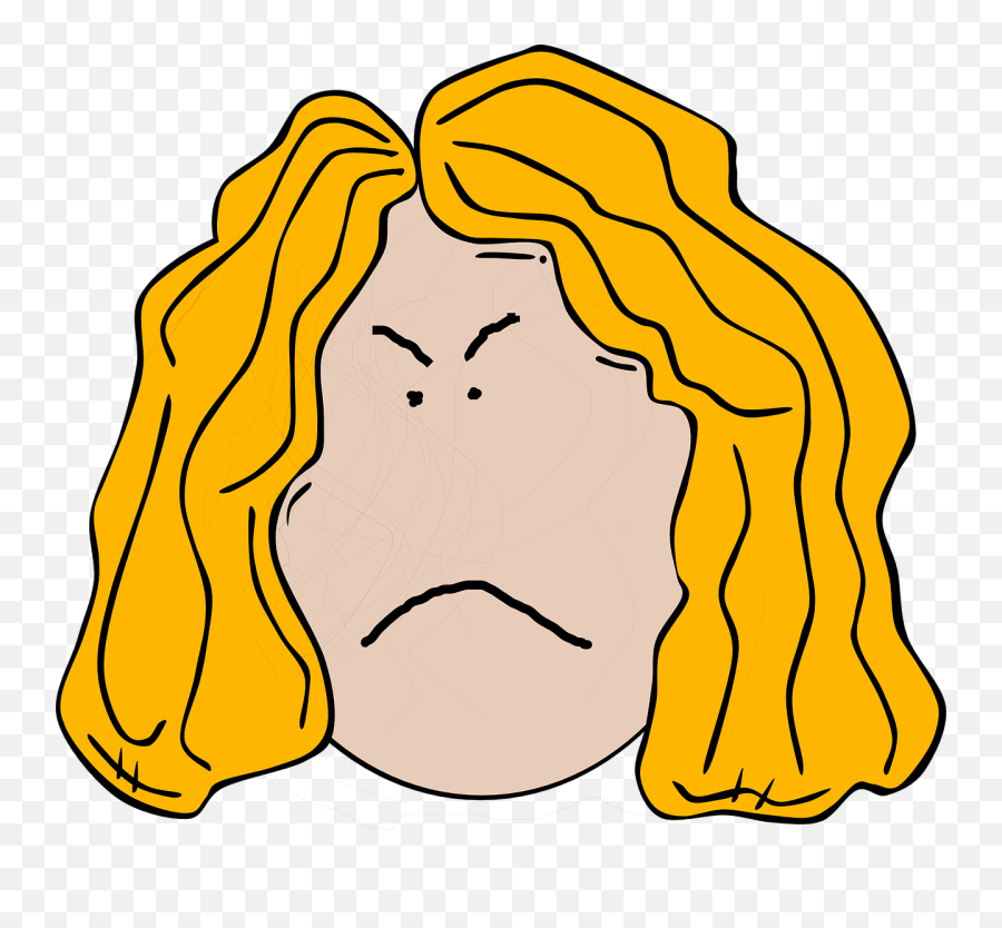 Download Free Png Lady Face Cartoon - Blonde Hair Clipart,Cartoon Face Png
