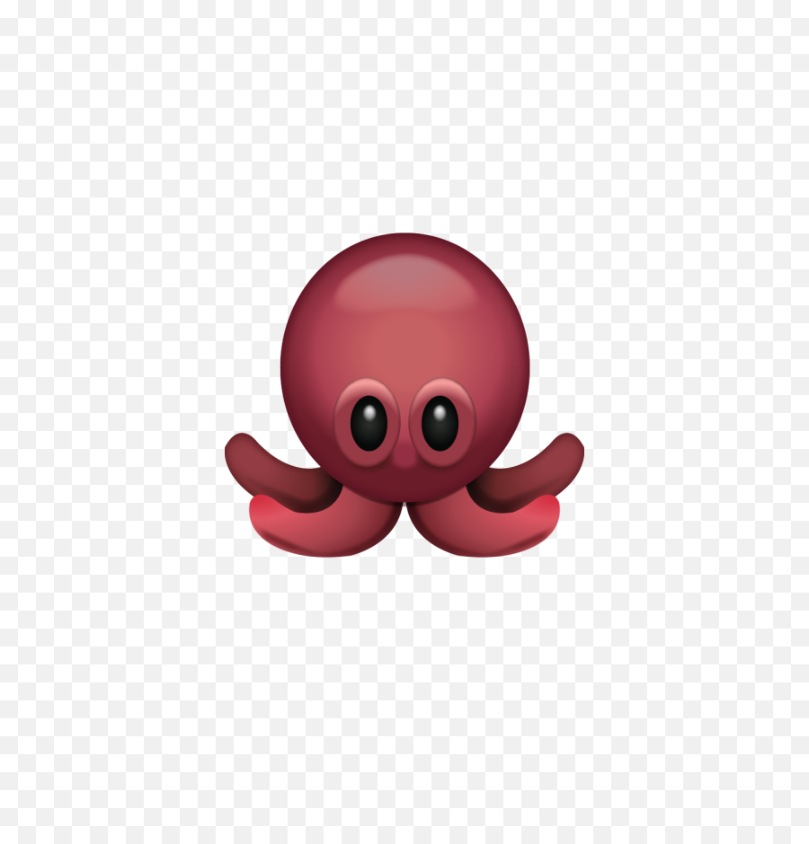 Octopus Emoji Red - Iphone Octopus Emoji Png,Snake Emoji Png