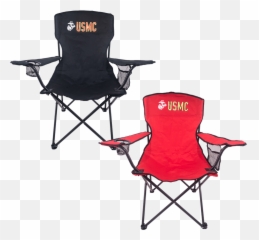 Usmc Drink Holder Camp Chair In Red Or - Marine Corp Camping Chair Png,Lawn Chair Png