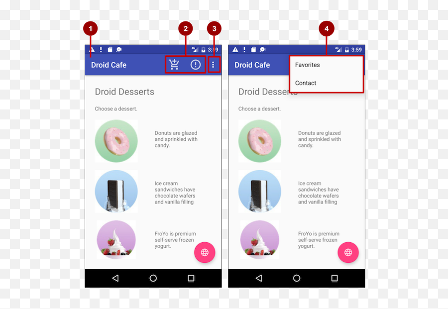Menus And Pickers Gitbook - Android Options Menu Png,Android Studio Logo