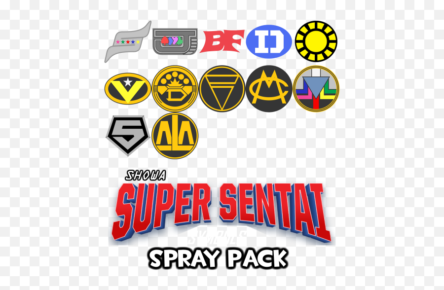 Showa Super Sentai Symbols Spray Pack - Loli Fortress 2 Spray Pack Png,Super Sentai Logo