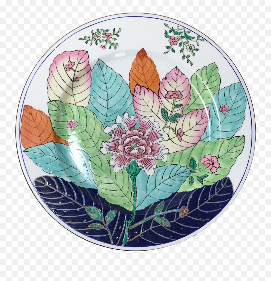 Tobacco Leaf 1075 Ceramic Decorative Plate - Serving Tray Png,Tobacco Leaf Png