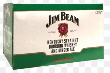 Jim Beam And Ginger Ale - 6 Pack 355ml Jim Beam Bourbon Ginger Ale Can Png,Jim Beam Logo