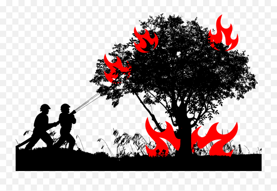 Forest Fire Fighting - Free Image On Pixabay Silhouette Png,Fire Silhouette Png