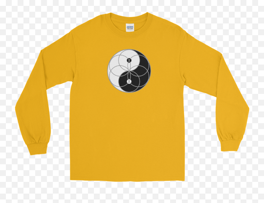 Seed Of Life Yin Yang Long Sleeve Clockwise U2013 Geometry Apparel Png