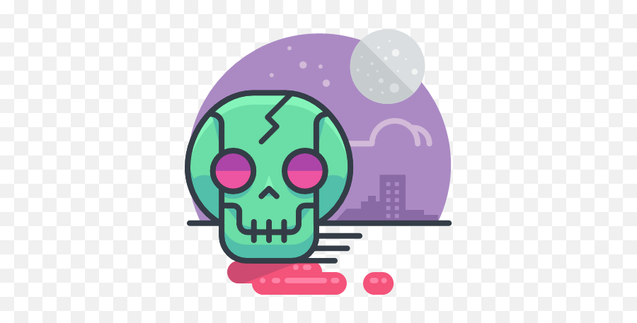 Scary Skeleton Skull Spooky Zombie Icon - Halloween Freebie Png,Spooky Skeleton Transparent