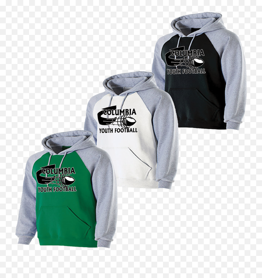 Columbia Youth Football Banner Hoodie F176 - Long Sleeve Png,Columbia Clothing Logo
