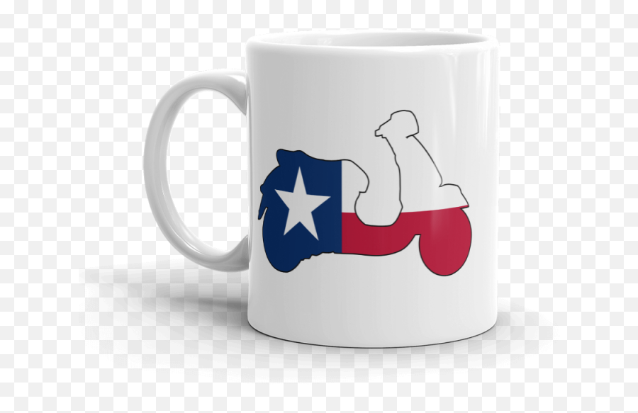 Texa S Stateflag Vespa Scooter - Mug Png,Texas Silhouette Png