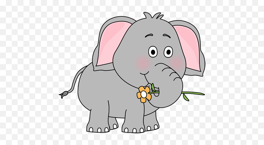 Cute Elephant Clipart Transparent Png - Elepante Clip Art,Elephant Clipart Transparent Background