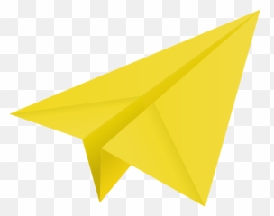 Yellow Paper Plane Aeroplane Vector Icon Data For - Vector Paper Plane png