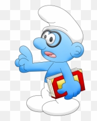 Download Co Smurfs Smurf Genio - Pitufos Animados Png Full Smurf Clip Art,Smurfs Png