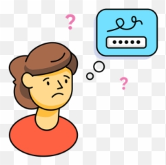 Best Premium Man Forgot Password Illustration Download In - Icon png