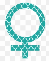 Turquoise Quatrefoil Female Symbol By Png