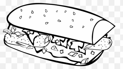 Sandwich Icon Png - Clip Art Library Coloring Pages