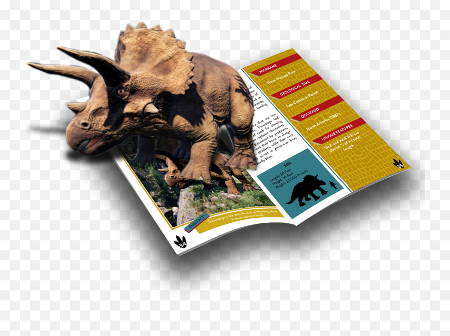 Living In The Land Of Dinosaurs - Ar Book U2013 Victoryxr Ar Dinosaur Book Png,Triceratops Icon