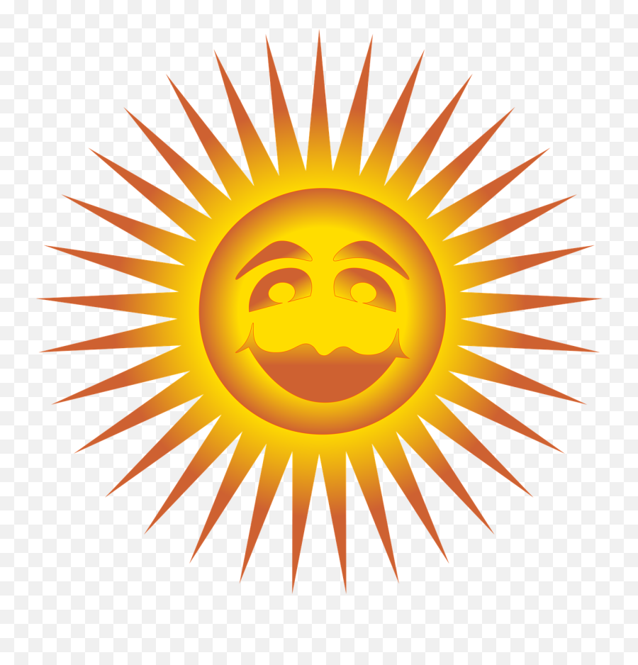 Sun Happy Face - Free Vector Graphic On Pixabay Png,Sundial Icon