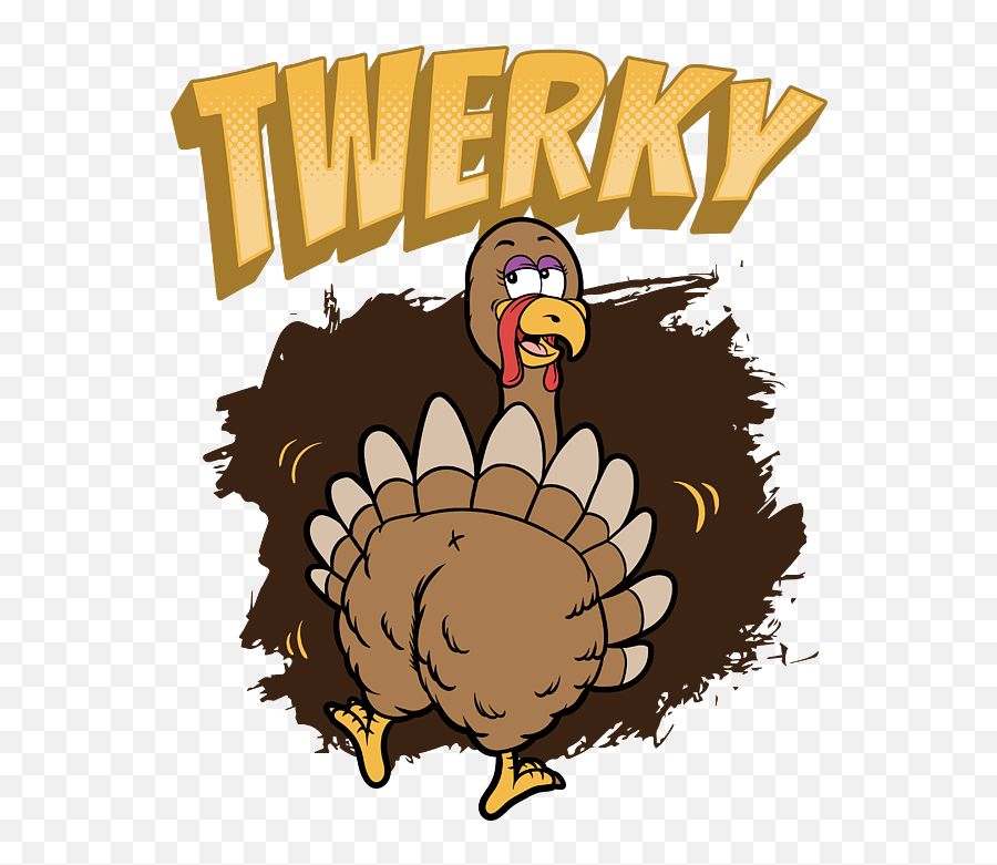 Thanksgiving Turkey Twerky Funny Gobbler Dinner Shower Curtain Png Twerk Icon