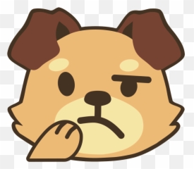Download Hd Thinking Face But Itu0027s A Brown Dog Transparent - png