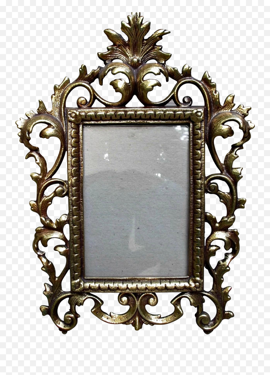 Vintage Rococo Style Heavy Metal - Acrylic Photo Frame Design Png,Metal Frame Png