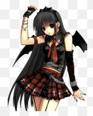 Png Anime Tumblr - Anime Cute Goth Girl