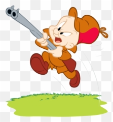 Download Elmer Fudd In Action - Cartoon Looney Tunes Hunter Png,Elmer Fudd Png