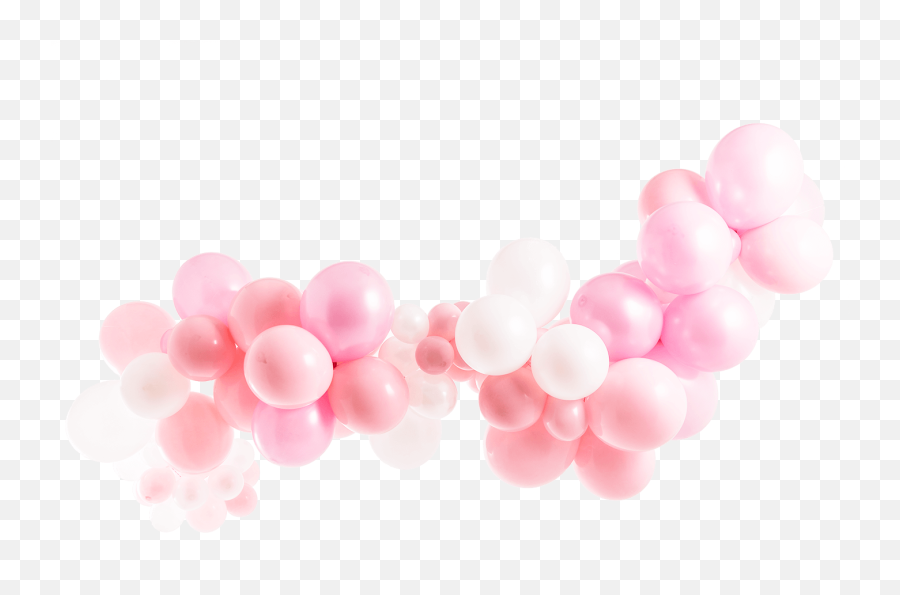 Powder Pink Balloon Garland Kit - Balloon Garland Clipart Png,Garland Png