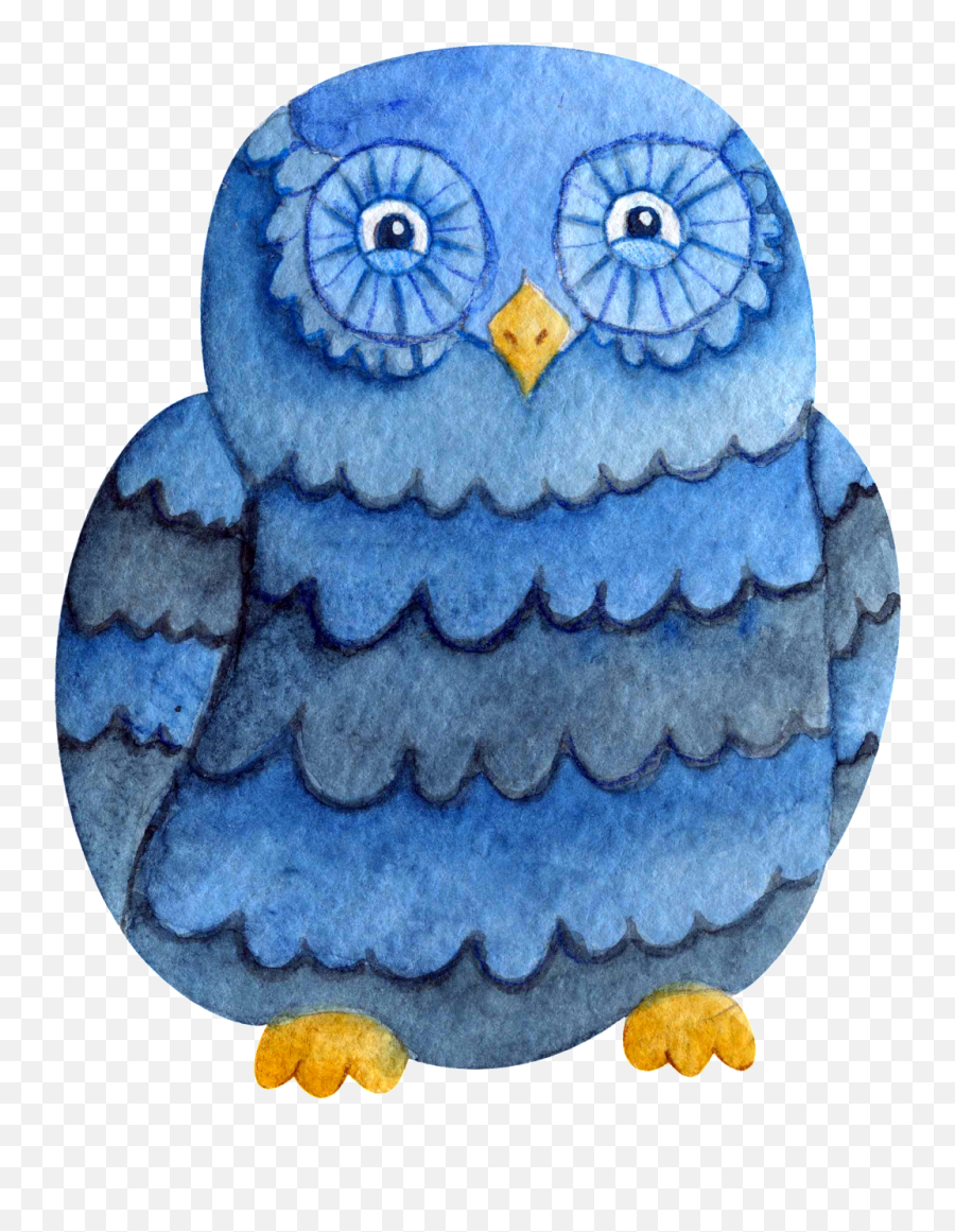 Download Blue Cute Owl Transparent - Owl Png,Owl Transparent