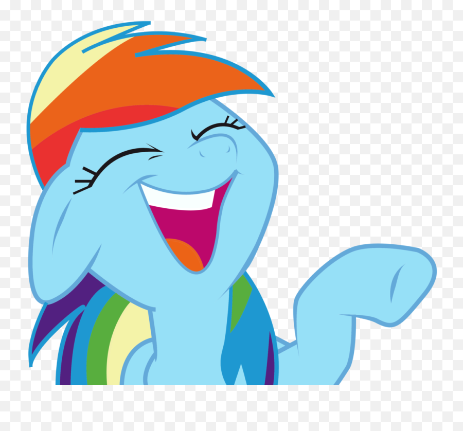 Laughter Png - Rainbow Dash Transparent Background,Laughing Png