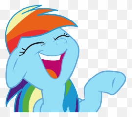 Laughter Png - Rainbow Dash Transparent Background