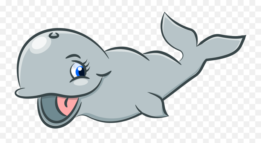 Cute Clipart Whale Transparent Free For Download - Ocean Animals Png,Whale Clipart Png