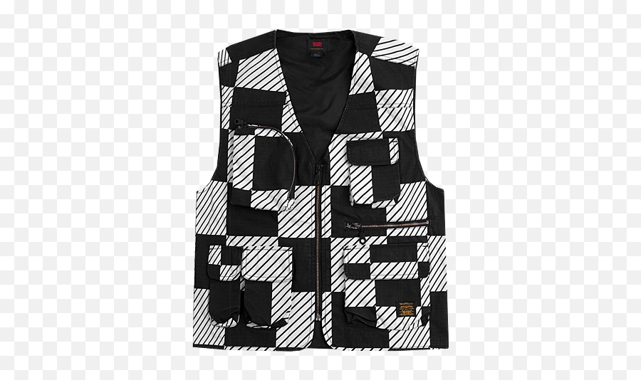 Levis Skate Utility Vest Kelly Checkers - Arrow U0026 Beast Skater Jvest Png,Checkers Png
