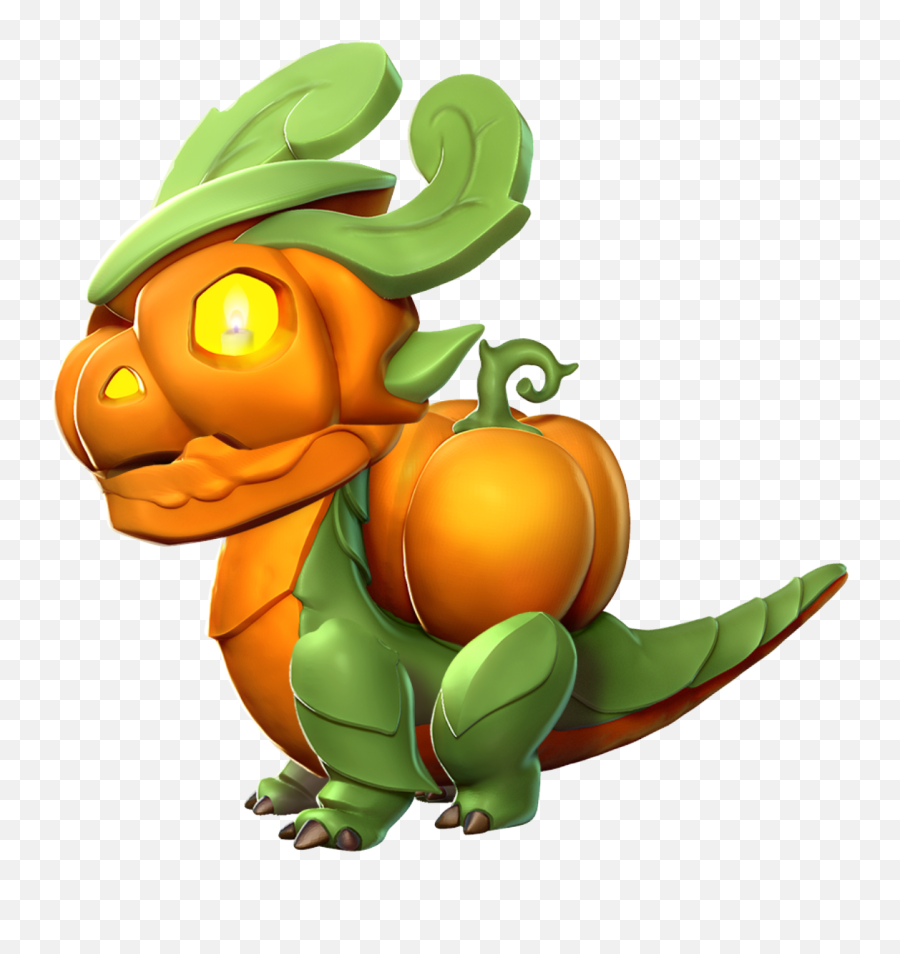 Pumpkin Dragon Baby Png Cartoon