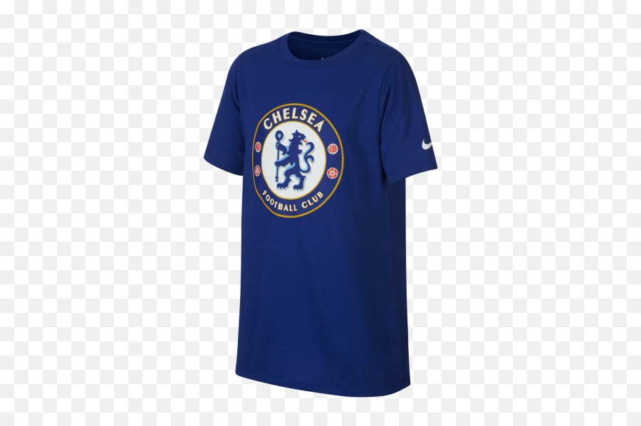 T - Shirt Nike Chelsea Fc Tee Evergreen Crest Junior 910938495 Chelsea Fc Png,Chelsea Logo