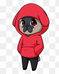 Pug Drawing Anime - Anime Pug 1000x1000 Png Clipart Download Anime Pug Drawing,Pug Png
