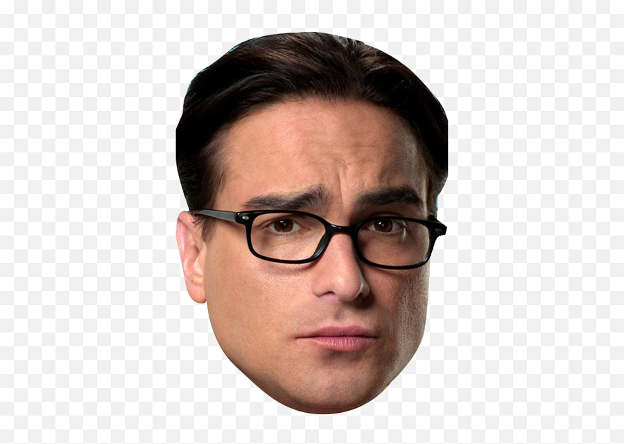 Download Leonard Big Bang Theory Celebrity Face Mask Fancy - Leonard The Big Bang Png,Big Bang Png